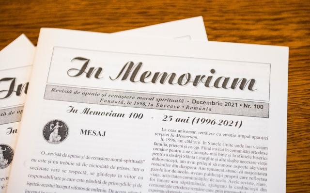 Revista In Memoriam ajunsă la 100 de apariții