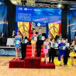 Andrei Stratulat și Alexia Mihai au urcat pe prima treapta a podiumului la categoria Open Basic Latino (12-13 ani)