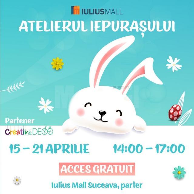 Ateliere gratuite de creativitate pentru copii, la Iulius Mall Suceava
