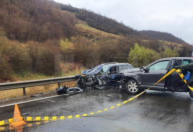 Accidentul rutier care s-a produs sâmbătă după-amiază între Gura Humorului și Bucșoaia