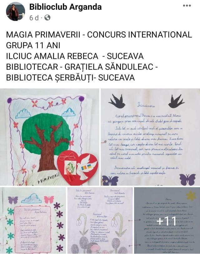 Premii importante pentru elevi din Șerbăuți, obținute la Concursul internațional „Magia Primăverii”