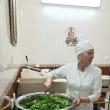 Salată de leurdă pregătită de Dina pentru refugiații de la Mănăstirea Bănceni