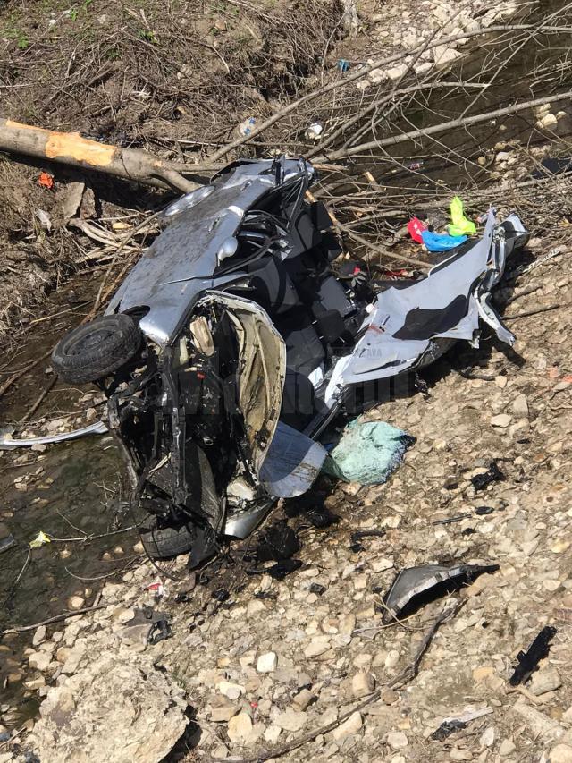 Acul vitezometrului BMW-ului care a zburat în albia râului Sucevița s-a oprit la 205 km/h