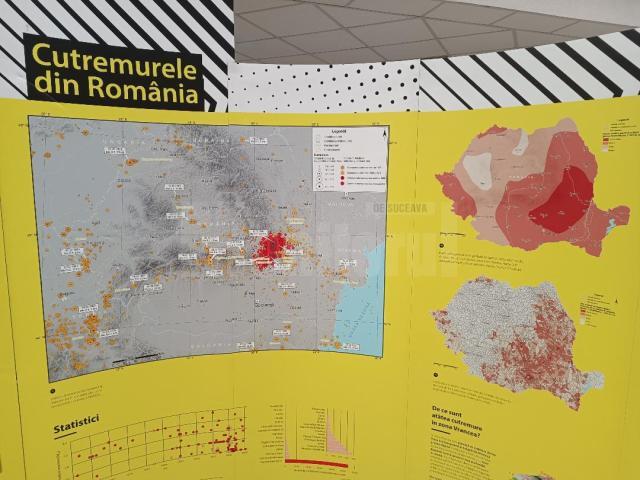 Harta zonelor expuse unor cutremure de pământ pe teritoriul României