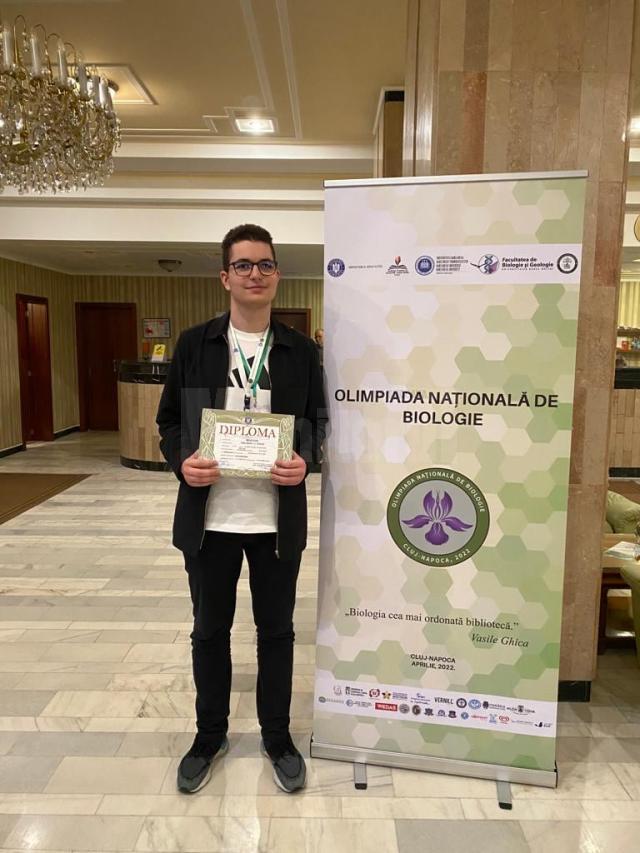 Teodor Cârloanţă a obținut Mențiune și calificarea în lotul lărgit pentru Olimpiada Internațională de Biologie