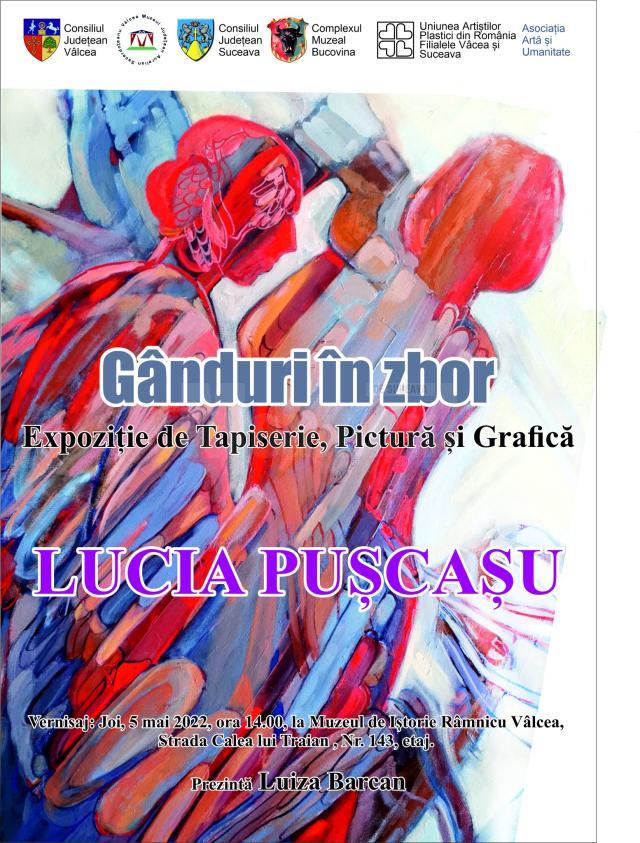Artista Lucia Pușcașu va expune lucrări de tapiserie, pictură și grafică la Râmnicu Vâlcea