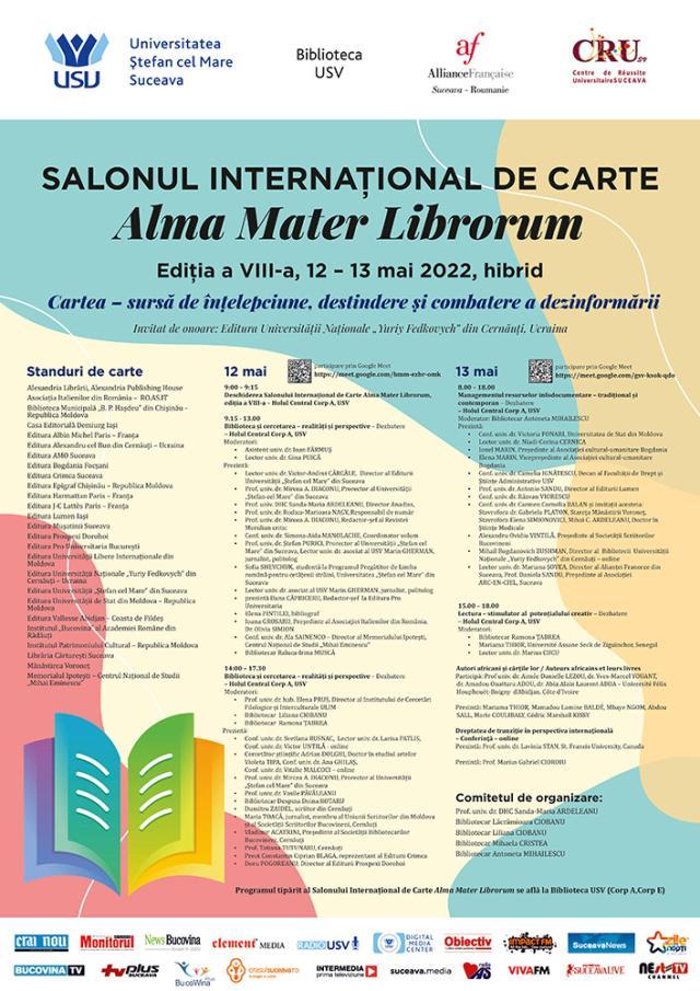 Salonul Internațional de Carte ”Alma Mater Librorum”, într-o nouă ediție la USV