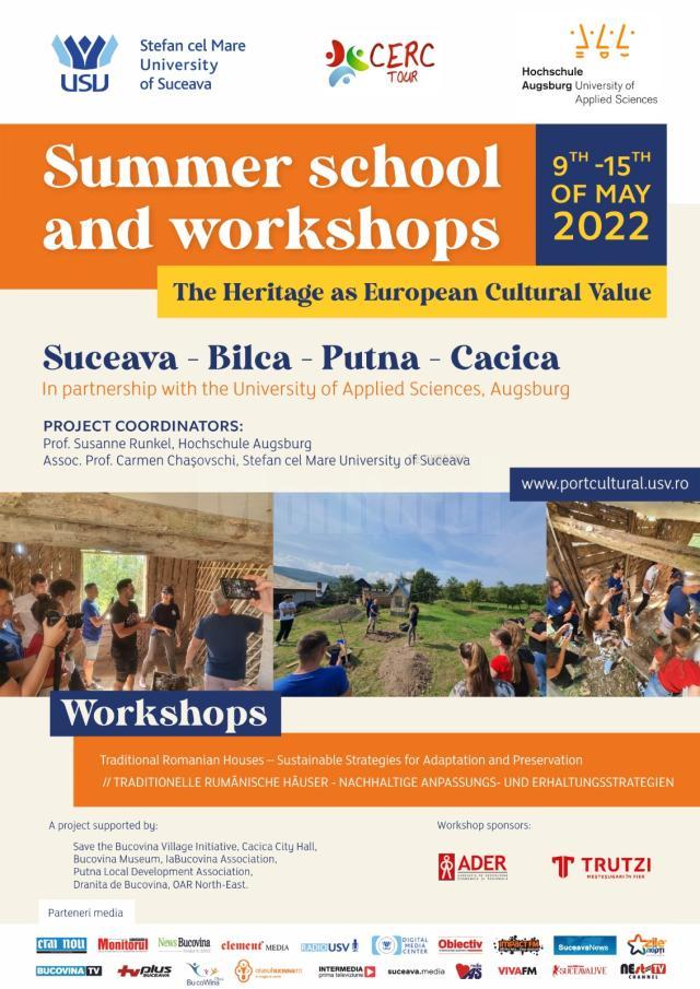 Studenții ”Școlii de vară PORT Cultural” vor studia patrimoniul cultural în localități din județul Suceava
