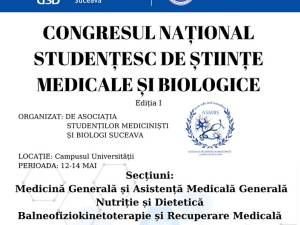 Primul Congres Național Studențesc de Științe Medicale și Biologice, organizat la USV