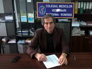 Președintele Colegiului Medicilor Veterinari Suceava, doctorul Petrea Dulgheru