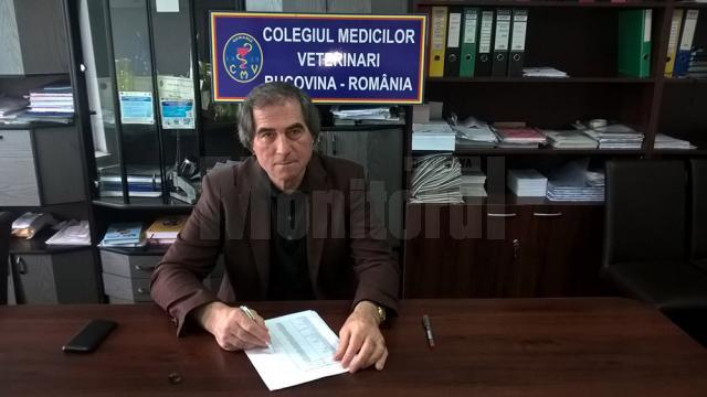 Președintele Colegiului Medicilor Veterinari Suceava, doctorul Petrea Dulgheru