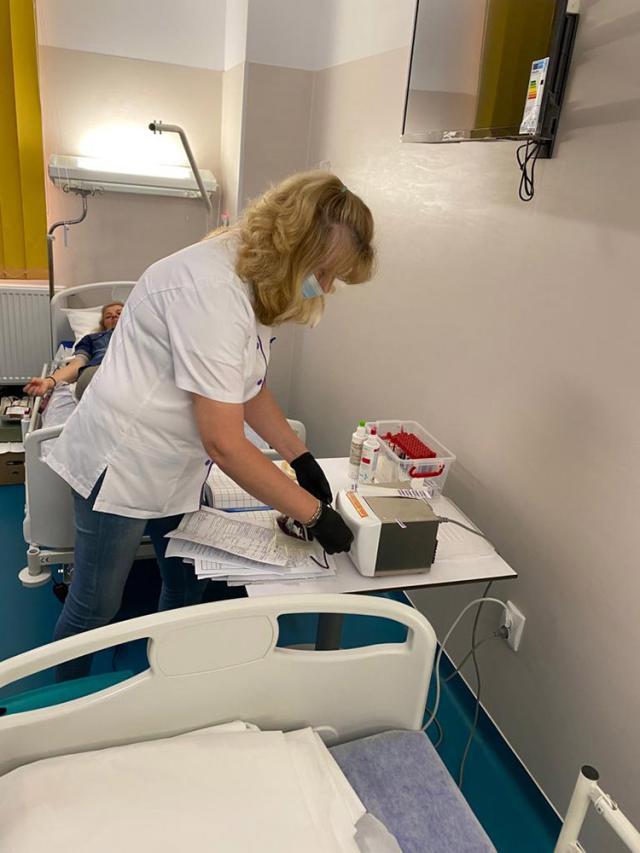 38 de angajați ai Spitalului Municipal Fălticeni au donat ieri sânge