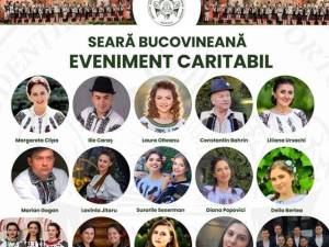 Zeci de artiști vor participa joi la un spectacol caritabil, organizat de ASCOR Suceava