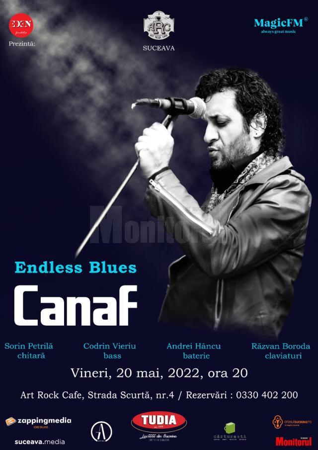 Canaf Endless Blues, în concert astăzi, la Art Rock Cafe