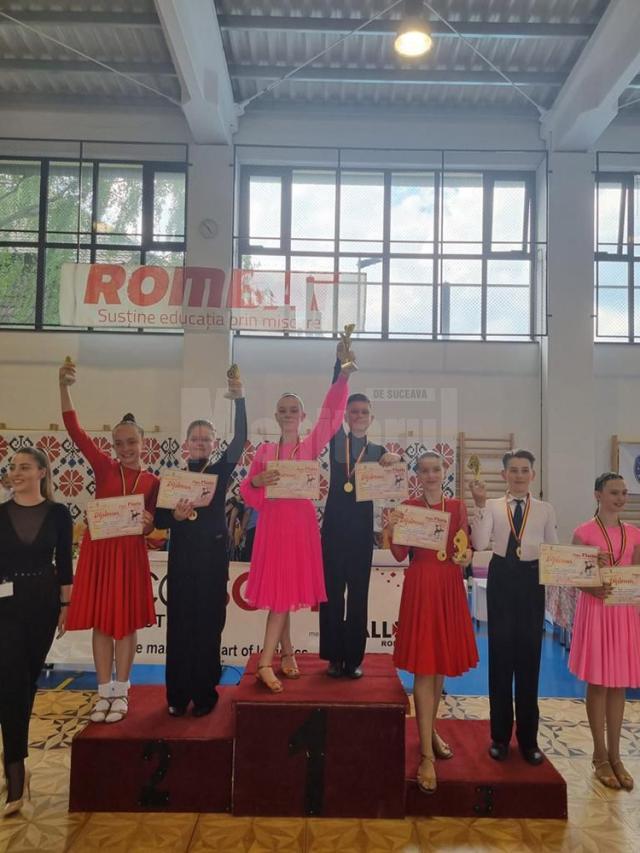 Trei medalii de aur, opt medalii de argint și cinci medalii de bronz pentru dansatorii de la „Bucovina Dance Studio” Suceava