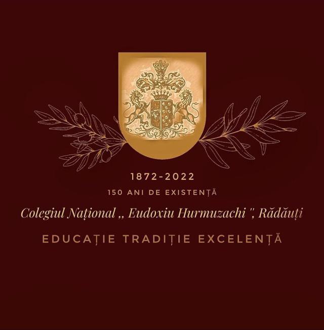 Logoul aniversar „CNEH 150”, creat de eleva Iulia Ghenici