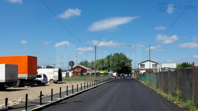 Calea de acces către Piața Angro a Sucevei a fost modernizată
