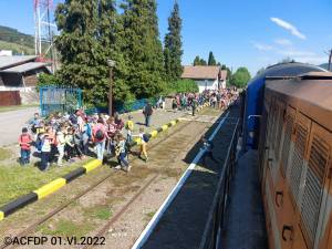 Trenul sosit la Putna pe 1 iunie