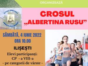 Elevii din clasele primare și gimnaziu, invitați la crosul organizat în memoria fetiței Albertinei Rusu, campioană națională la atletism