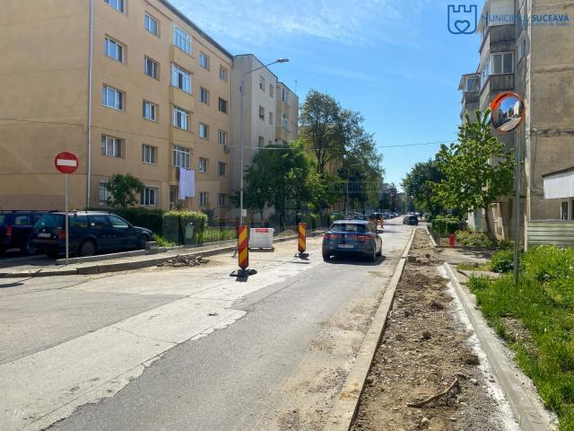 Durata de realizare a lucrărilor de pe strada Amurgului, care traversează Cuza Vodă II dintr-o parte în alta, este estimată la două luni