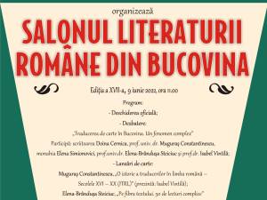 Salonul Literaturii Române din Bucovina, ediția a XVII-a, joi, la Biblioteca Bucovinei