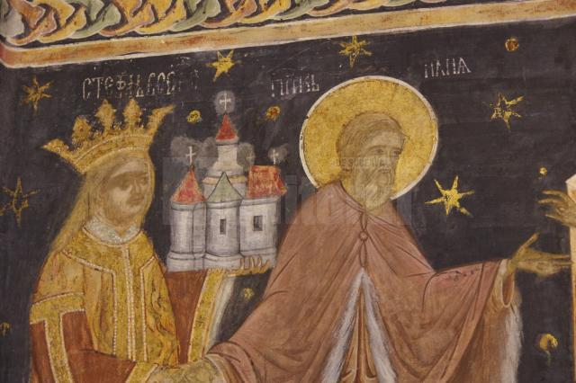 Tabloul votiv din biserica Sf. Ilie în care apare domnitoul Stefan cel Mare