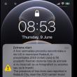 Localnicii au primit pe telefoanele mobile, în jurul orei 09.00, un mesaj de alertă maximă prin sistemul RO-Alert