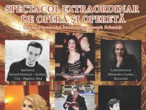 Spectacol extraordinar de operă şi operetă, miercuri, la Suceava