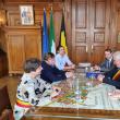 Primarul Sucevei, Ion Lungu, cu reprezentanți ai diplomației României în Regatul Belgiei dar și cu conducerea administrației din Schaerbeek, localitate care face parte din Regiunea Capitalei