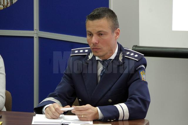 Comisarul-șef Ionuț Epureanu, purtătorul de cuvânt al Inspectoratului de Poliție Județean Suceava