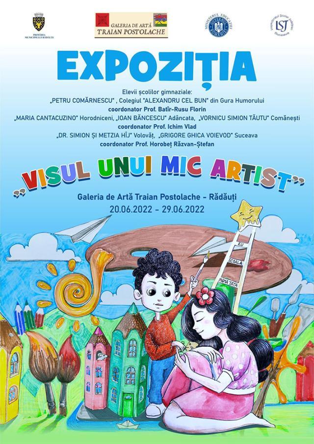 Expoziția de pictură și grafică „Visul unui mic artist”, la Galeria de Artă „Traian Postolache" din Rădăuți
