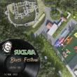 Organizare în teren pentru Suceava Blues Festival, pe platoul Cetatii de Scaun