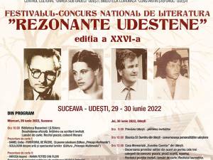 Festivalul-concurs de literatură „Rezonanţe Udeştene”, ediţia a XXVI-a, miercuri, la Biblioteca Bucovinei
