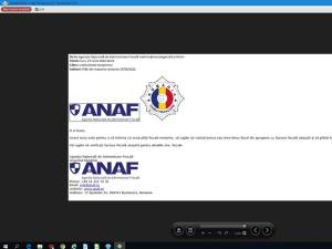 ANAF avertizează contribuabilii să nu deschidă mail-urile false transmise în numele acestei instituții