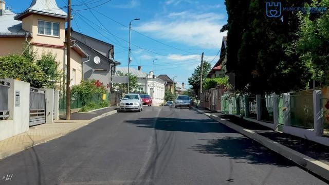 Un tronson de 1.570 de metri pătrați din strada Mihai Eminescu din municipiul Suceava a fost reabilitat