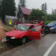 Cele două mașini implicate în accidentul din Pasul Tihuța