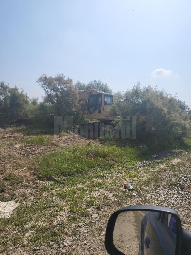 Zona în care se făceau exploatări ilegale