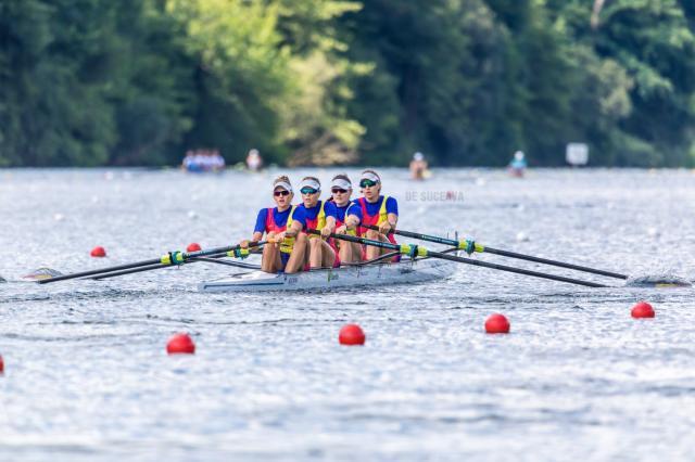 Echipajul de 4 rame feminin la Cupa Mondiala de la Lucerna