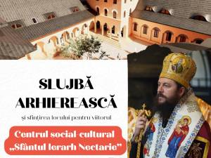 Sfințirea locului pentru noul centru social-cultural „Sfântul Ierarh Nectarie” Burdujeni