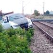 Trafic feroviar blocat pe magistrala spre Bucureşti, după ce un șofer a rupt un stâlp
