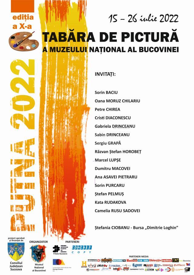 16 plasticieni, din țară și de peste hotare, în Tabăra de Pictură a Muzeului Național al Bucovinei