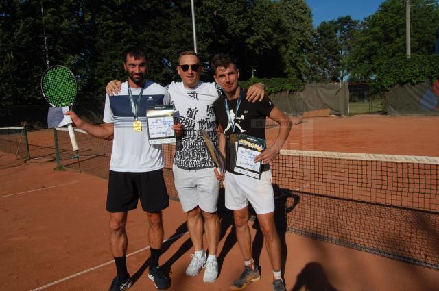 Gheorghiță Șestac, Ionel Șuiu și Dan Vlădeanu, trei dintre tenismanii care s-au remarcat la Cupa Cetății