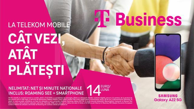 La Telekom Mobile, CÂT VEZI, ATÂT PLĂTEȘTI, cu o singură condiție: NELIMITAT se referă doar la beneficii, nu şi la preţ.