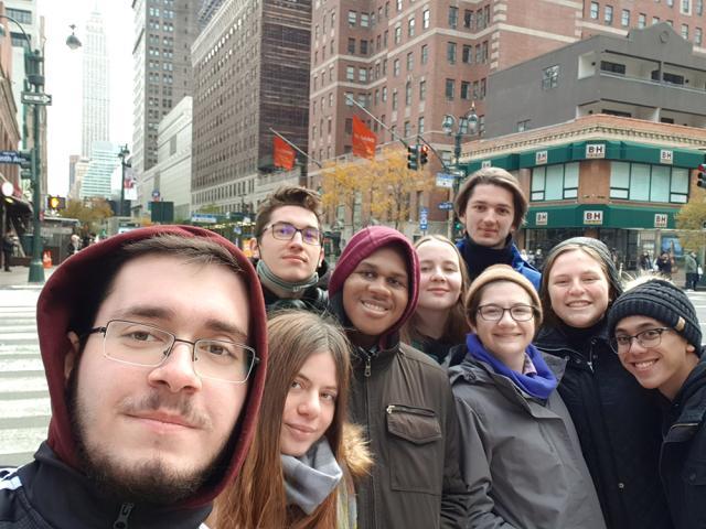 În vizită la New York, cu colegii