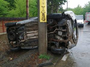 Accidentul de la ieșirea din Suceava spre Adâncata