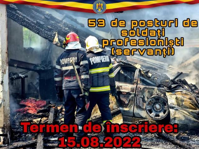 Campanie recrutare pompieri