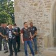 La Biserica Sf. Ilie, motocicliștii au fost primiți de starețul Elisei Preutu și de vicepreședintele CJ Suceava, Niculai Barbă
