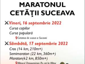 Aproximativ 750 de persoane vor participa la evenimentul caritabil Maratonul Cetății Suceava