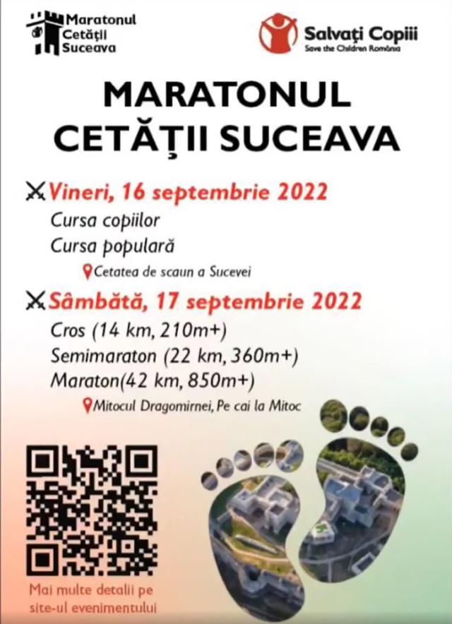 Aproximativ 750 de persoane vor participa la evenimentul caritabil Maratonul Cetății Suceava