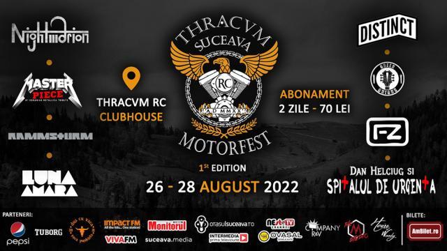 Prima ediție a Motorfest THRACVM RC Suceava, vineri și sâmbătă, pe strada Cernăuți 114